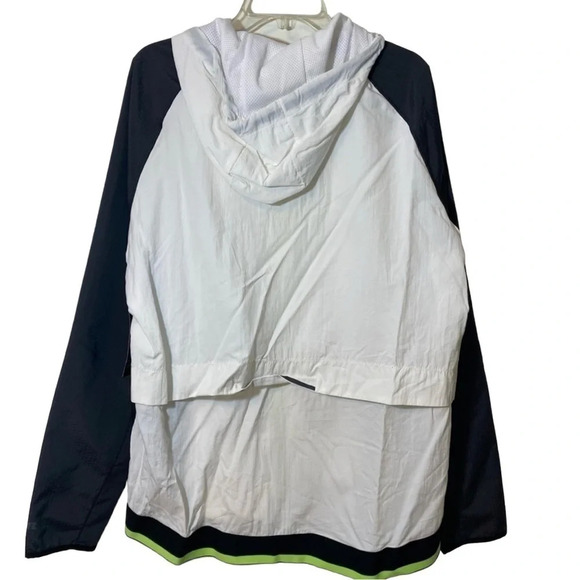 Russell athletic jacket windbreaker White neon 90s streetwear size large - Picture 4 of 11